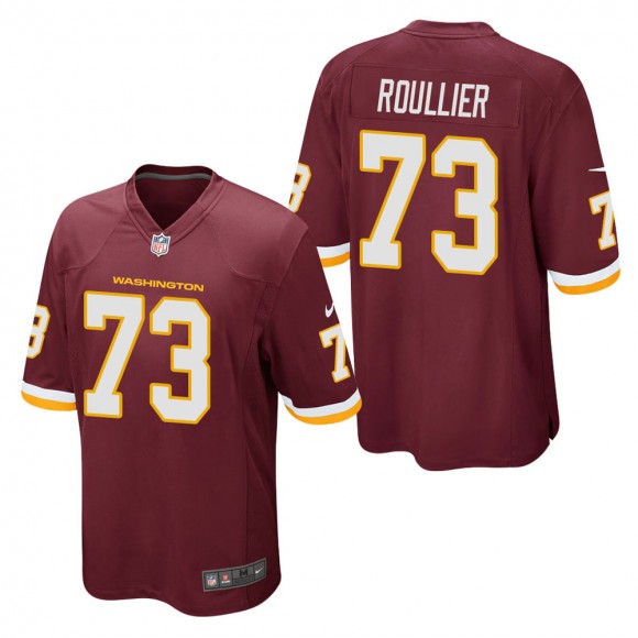 Men's Washington Football Team Chase Roullier Burgundy Game Jersey