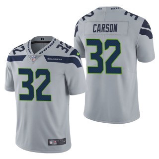 Men's Seattle Seahawks Chris Carson Gray Vapor Untouchable Limited Jersey