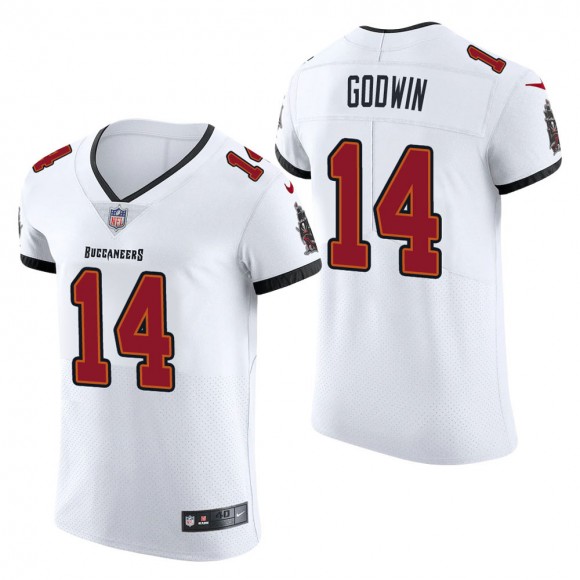 Men's Tampa Bay Buccaneers Chris Godwin White Vapor Elite Jersey