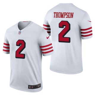 Men's San Francisco 49ers Chris Thompson White Color Rush Legend Jersey