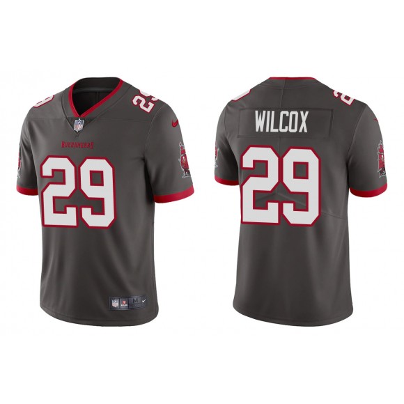 Men's Tampa Bay Buccaneers Chris Wilcox Pewter Vapor Limited Jersey