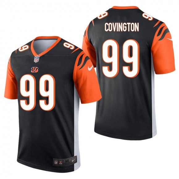 Men's Cincinnati Bengals Christian Covington Black Legend Jersey