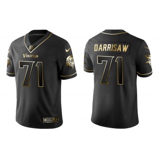 Men's Minnesota Vikings Christian Darrisaw Black Golden Edition Jersey