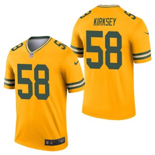 Men's Green Bay Packers Christian Kirksey Gold Inverted Legend Jersey