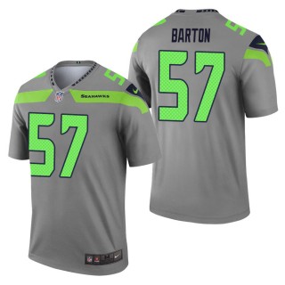 Men's Seattle Seahawks Cody Barton Gray Inverted Legend Jersey