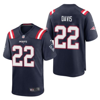 Men's New England Patriots Cody Davis Navy Game Jersey