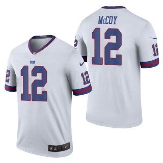 Men's New York Giants Colt McCoy White Color Rush Legend Jersey