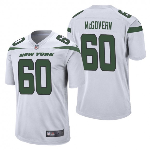 Men's New York Jets Connor McGovern White Game Jersey