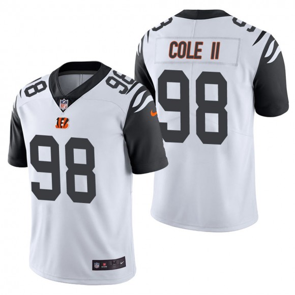 Men's Cincinnati Bengals D.J. Reader White Color Rush Limited Jersey