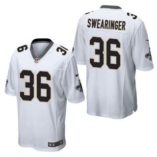 Men's New Orleans Saints D.J. Swearinger White Game Jersey