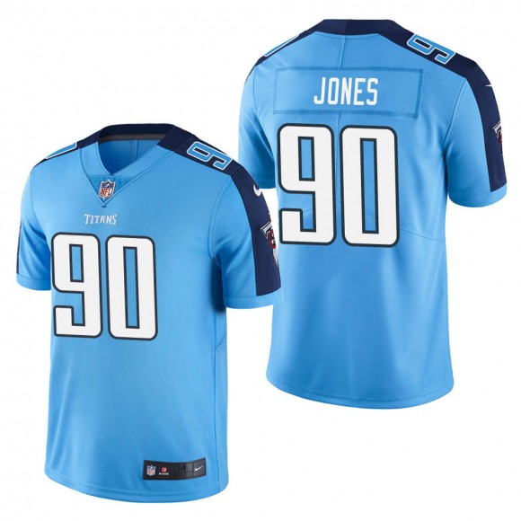 Men's Tennessee Titans DaQuan Jones Light Blue Vapor Untouchable Limited Jersey