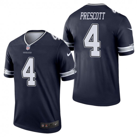 Men's Dallas Cowboys Dak Prescott Navy Legend Jersey