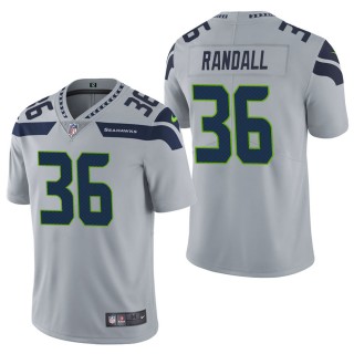 Men's Seattle Seahawks Damarious Randall Gray Vapor Limited Jersey