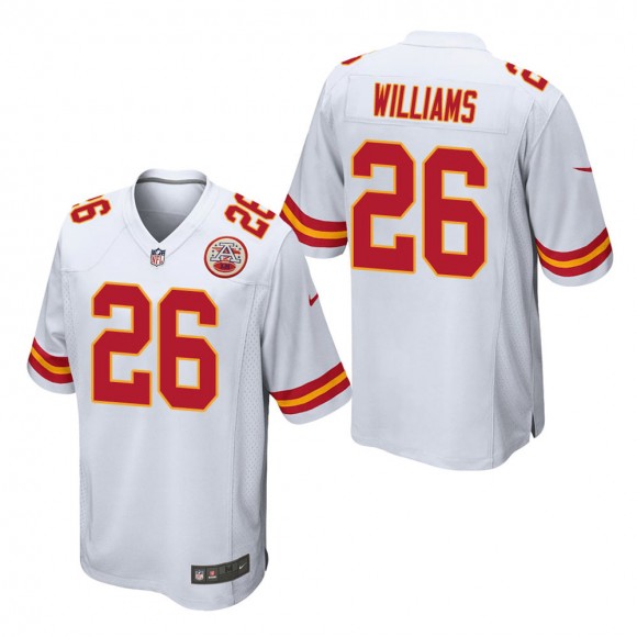 Men's Kansas City Chiefs Damien Williams White Game Jersey