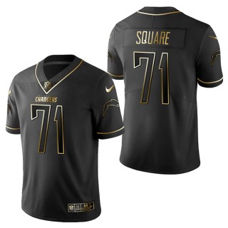 Men's Los Angeles Chargers Damion Square Black Golden Edition Jersey