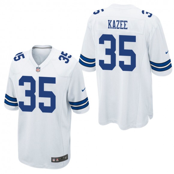 Men's Dallas Cowboys Damontae Kazee White Game Jersey