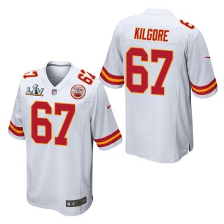 Men's Kansas City Chiefs Daniel Kilgore White Super Bowl LV Jersey