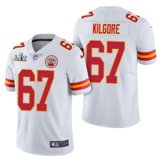 Men's Kansas City Chiefs Daniel Kilgore White Super Bowl LV Jersey