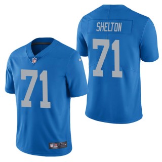 Men's Detroit Lions Danny Shelton Blue Vapor Untouchable Limited Jersey