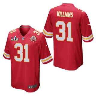 Men's Kansas City Chiefs Darrel Williams Red Super Bowl LV Jersey