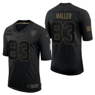 Men's Las Vegas Raiders Darren Waller Black Salute to Service Jersey