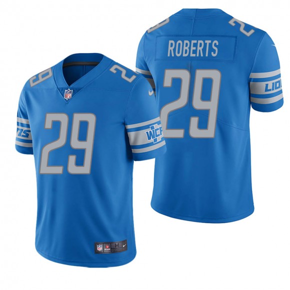 Men's Detroit Lions Darryl Roberts Light Blue Vapor Untouchable Limited Jersey
