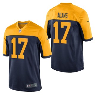 Men's Green Bay Packers Davante Adams Navy Throwback Game Jersey