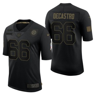 Men's Pittsburgh Steelers David DeCastro Black Salute to Service Jersey