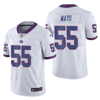 Men's New York Giants David Mayo White Color Rush Limited Jersey