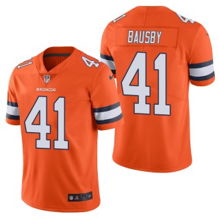 Men's Denver Broncos De'Vante Bausby Orange Color Rush Limited Jersey