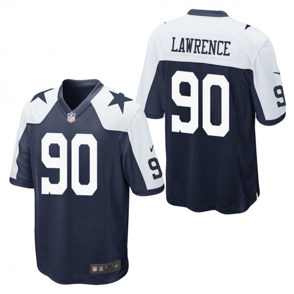 Men's Dallas Cowboys Demarcus Lawrence Navy Alternate Game Jersey