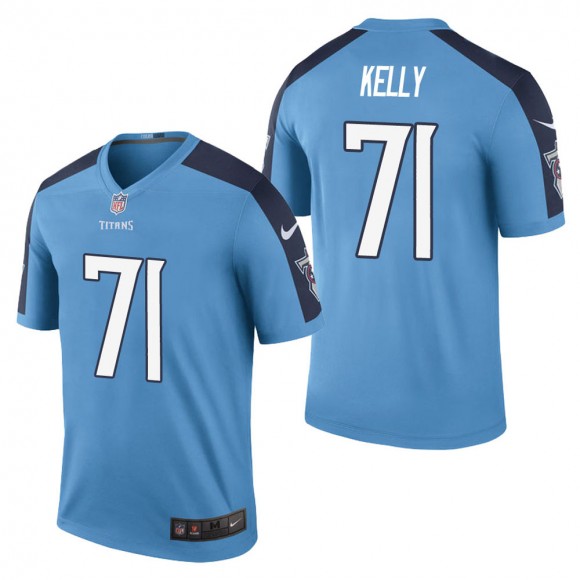 Men's Tennessee Titans Dennis Kelly Light Blue Color Rush Legend Jersey