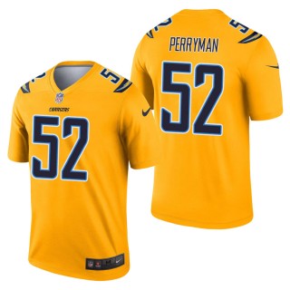 Men's Los Angeles Chargers Denzel Perryman Gold Inverted Legend Jersey