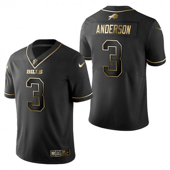 Men's Buffalo Bills Derek Anderson Black Golden Edition Jersey