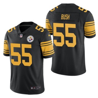 Men's Pittsburgh Steelers Devin Bush Black Color Rush Limited Jersey