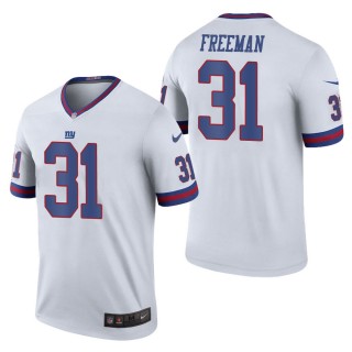 Men's New York Giants Devonta Freeman White Color Rush Legend Jersey