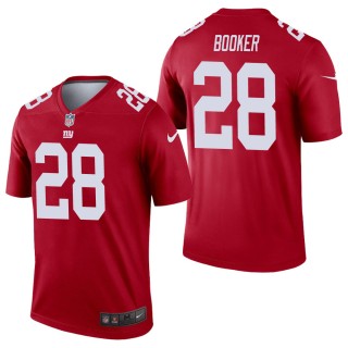 Men's New York Giants Devontae Booker Red Inverted Legend Jersey