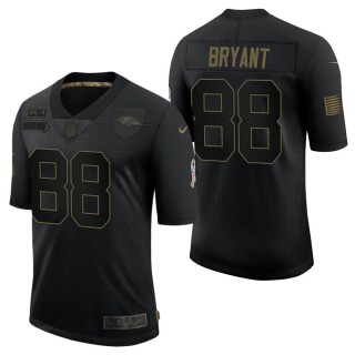 Men's Baltimore Ravens Dez Bryant Black Salute to Service Jersey