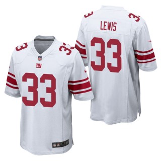 Men's New York Giants Dion Lewis White Game Jersey