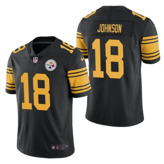Men's Pittsburgh Steelers Diontae Johnson Black Color Rush Limited Jersey