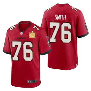 Men's Tampa Bay Buccaneers Donovan Smith Red Super Bowl LV Champions Jersey