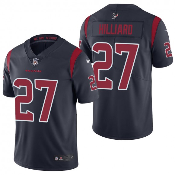 Men's Houston Texans Dontrell Hilliard Navy Color Rush Limited Jersey
