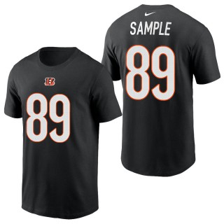 Men's Cincinnati Bengals Drew Sample Black 2021 Name & Number T-Shirt