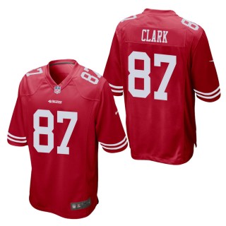 Men's San Francisco 49ers Dwight Clark Scarlet Game Jersey
