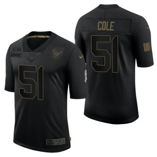 Men's Houston Texans Dylan Cole Black Salute to Service Jersey