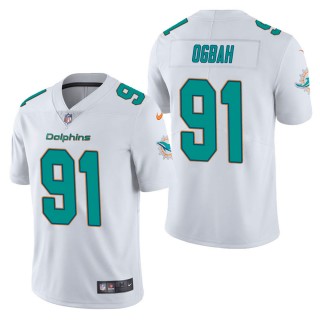 Men's Miami Dolphins Emmanuel Ogbah White Vapor Untouchable Limited Jersey