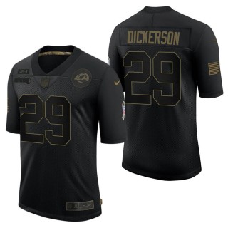 Men's Los Angeles Rams Eric Dickerson Black Salute to Service Jersey