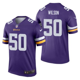 Men's Minnesota Vikings Eric Wilson Purple Legend Jersey