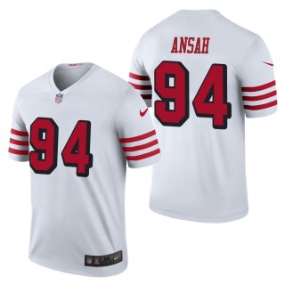 Men's San Francisco 49ers Ezekiel Ansah White Color Rush Legend Jersey