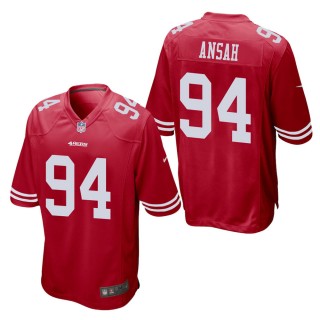 Men's San Francisco 49ers Ezekiel Ansah Scarlet Game Jersey
